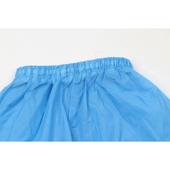 Vintage 80s MacGregor Womens Size Medium Spell Out Nylon Shorts Baggies Blue USA - Picture 7 of 8